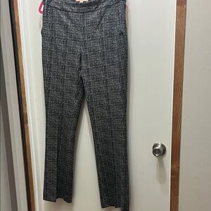 Women’s Black & Gray Textured Dress Pants